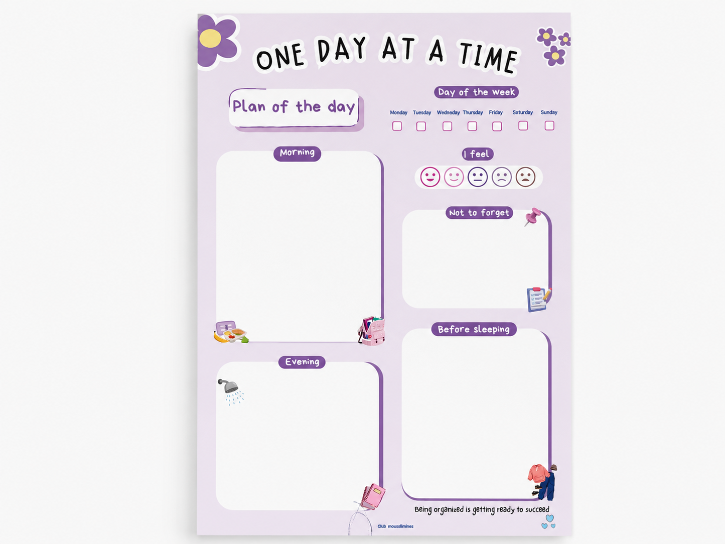 One Day At A Time – Islamic Daily Planner Pad