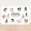 Charger l'image dans la visionneuse de la galerie, Actions à faire pour me calmer – Affiche éducative islamique
