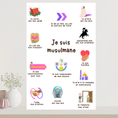 Charger l'image dans la visionneuse de la galerie, Je suis musulmane – Affiche éducative islamique
