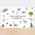 Charger l'image dans la visionneuse de la galerie, Allah a créé tout ceci… – Affiche éducative islamique

