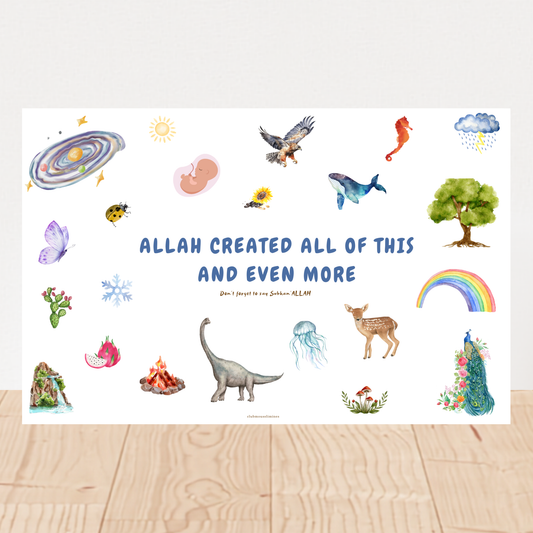 Allah a créé tout ceci… – Affiche éducative islamique