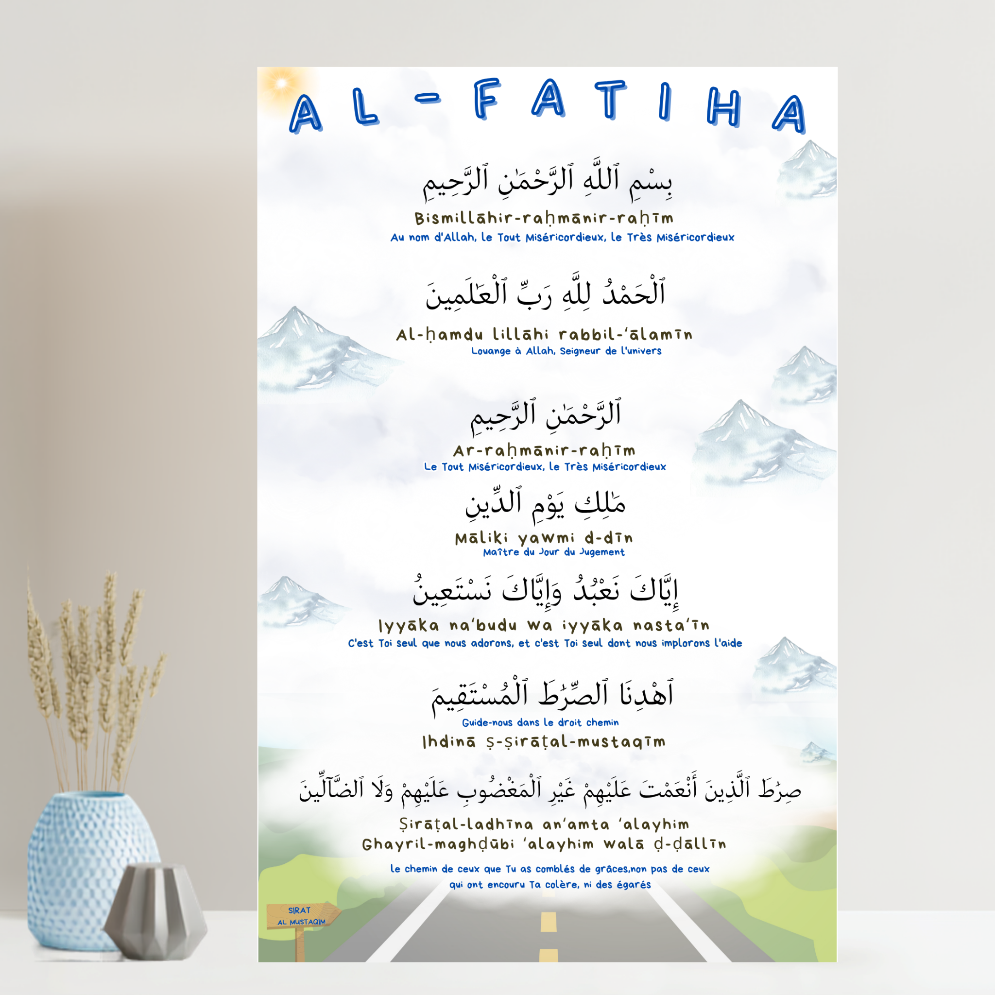 Al-Fātiḥah – Affiche éducative islamique