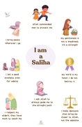 Cargar la imagen en la vista de la galería, Je suis une Saliha - Affiche islamique
