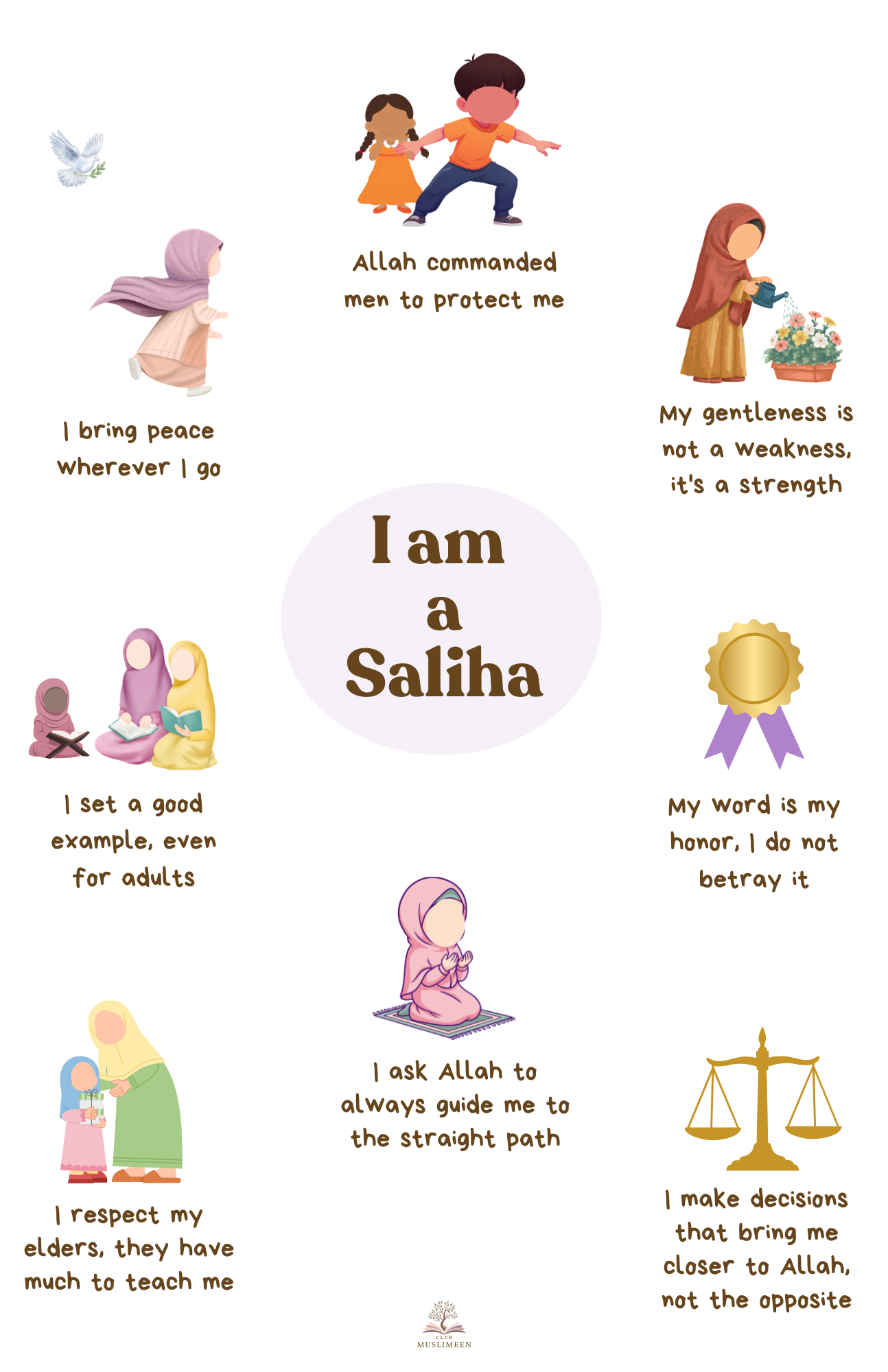 Je suis une Saliha - Affiche islamique
