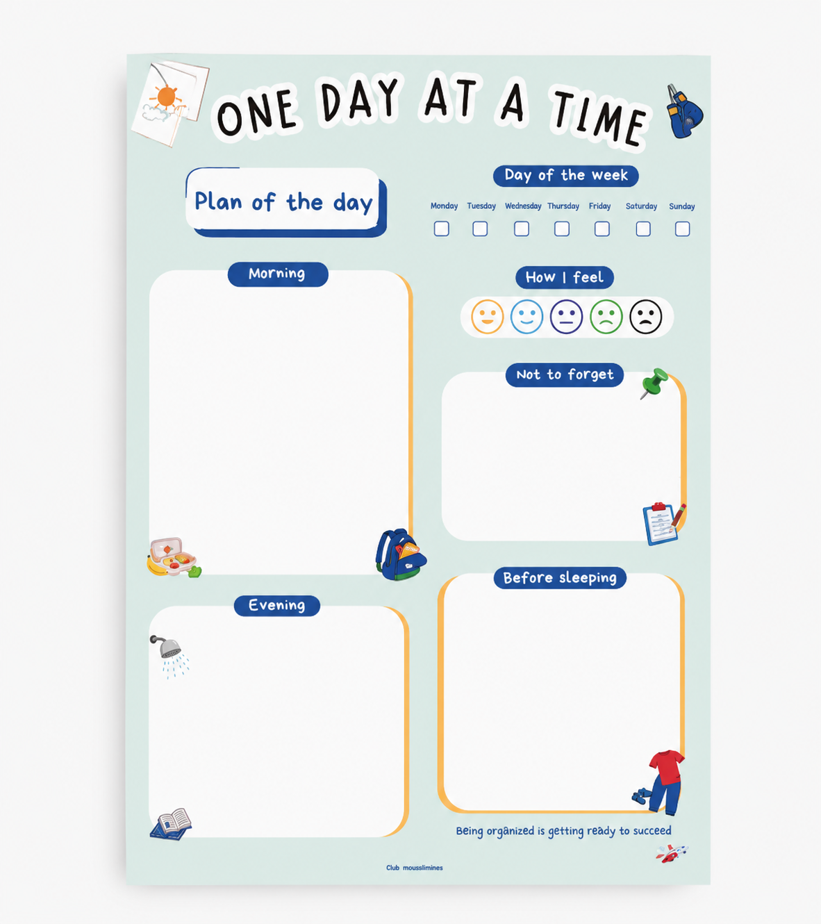One Day At A Time – Islamic Daily Planner Pad