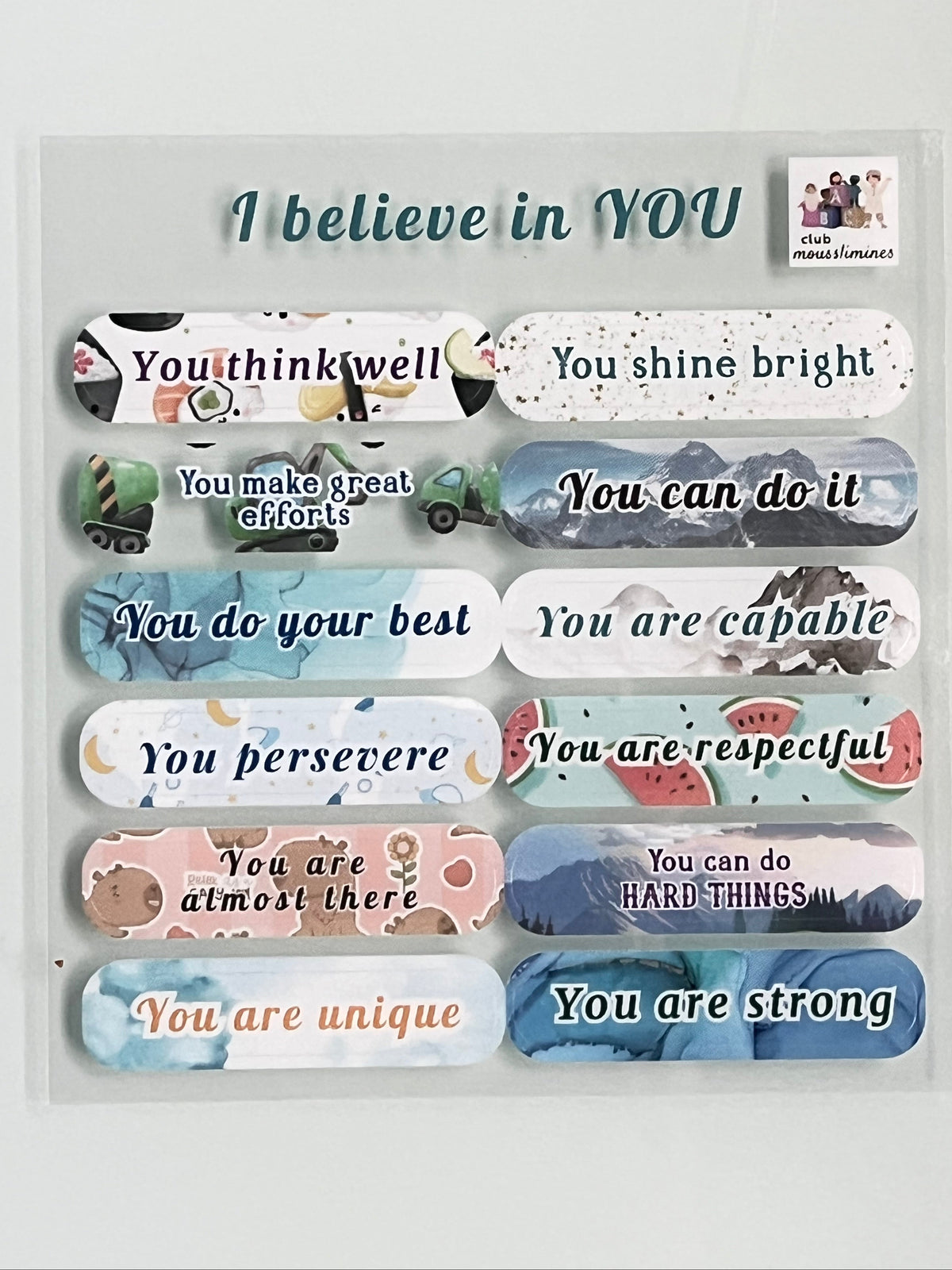 “I Believe in You” Stickers – Positive Affirmations